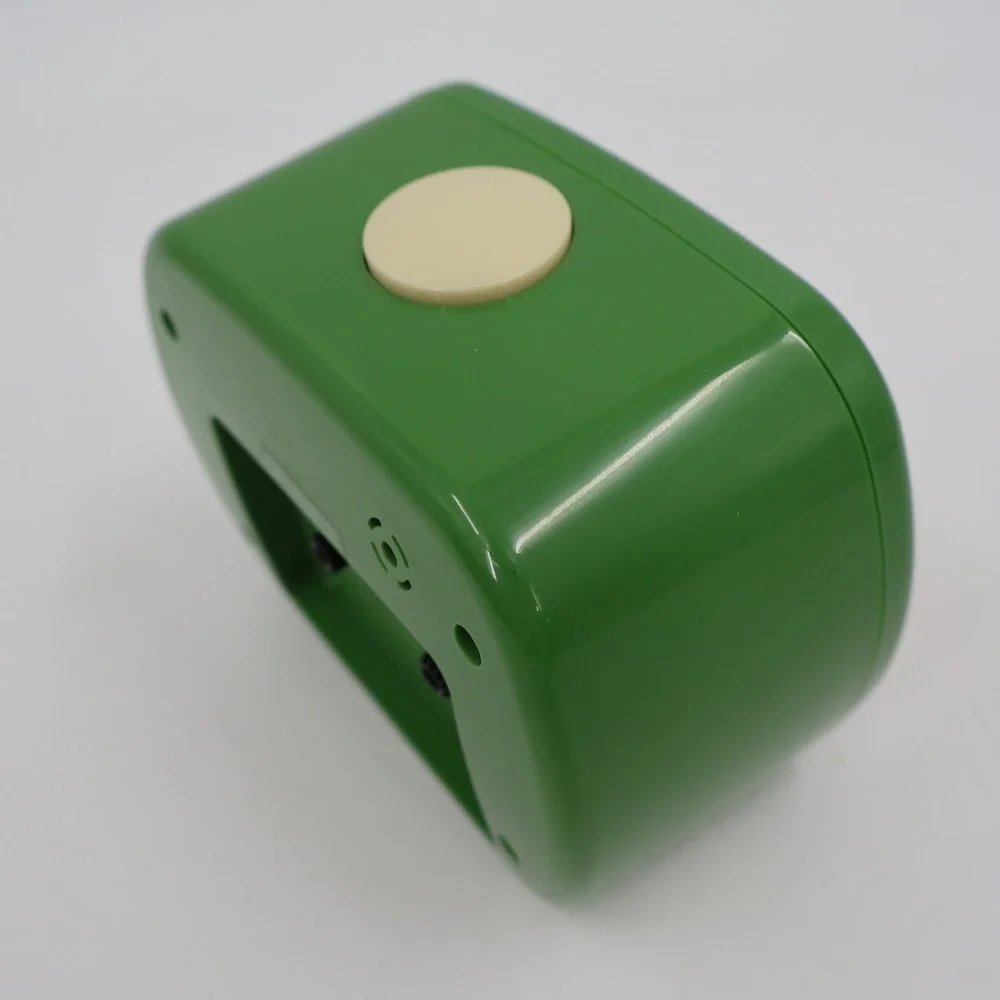 Kikkerland Retro Alarm Clock Green Cream Mid Century Modern Analog